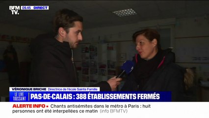 "Pour le moment, on a repris l'école à distance"  388 établissements scolaires fermés en raison des inondations dans le Pas-de-Calais