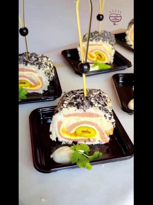 Une entrée sans cuisson avec pain de mie مقبلة تشهي بخبز التوست