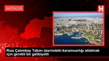 Rıza Çalımbay Takım üzerindeki karamsarlığı atlatmak için gerekli bir galibiyetti