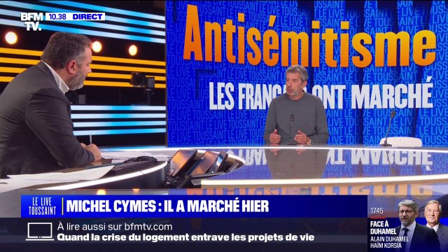 Marche contre l'antisémitisme: J'ai ressenti une fierté de me dire que mon pays était capable de se mobiliser à ce point-là , affirme Michel Cymes