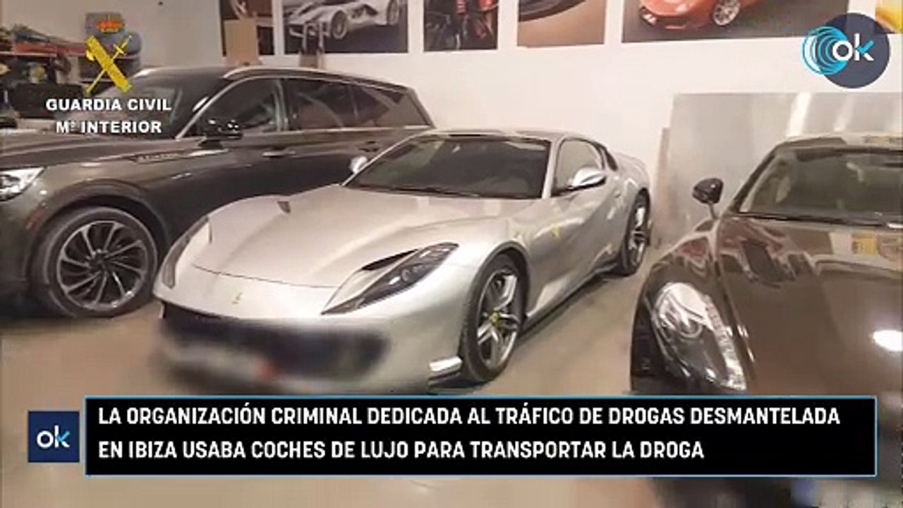 La organización criminal dedicada al tráfico de drogas desmantelada en Ibiza usaba coches de lujo para transportar la droga