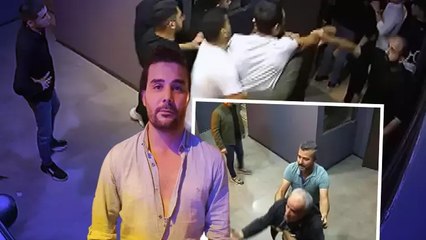 Restoran sahibi, yakınlarıyla birlikte polise saldırdı! O anlar kamerada