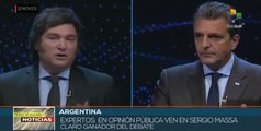 Expertos argentinos coinciden en que Sergio Massa ganó debate presidencial