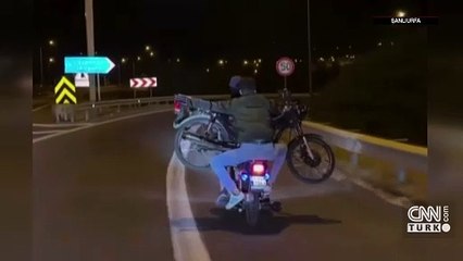 Motosikletle başka motosiklet taşıdılar