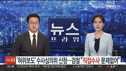 '허위 보도' 수사심의위 신청…검찰 "수사 절차 문제 없어"