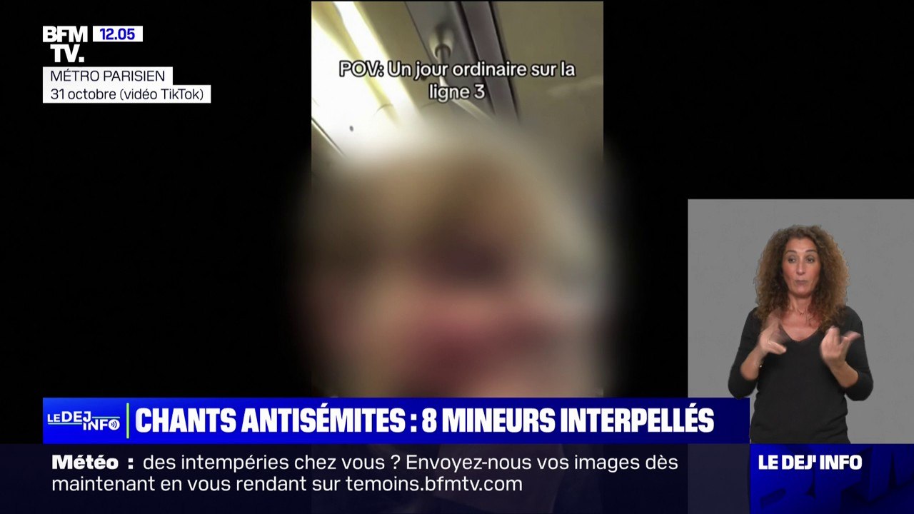 Chants antisémites dans le métro parisien: l'un...