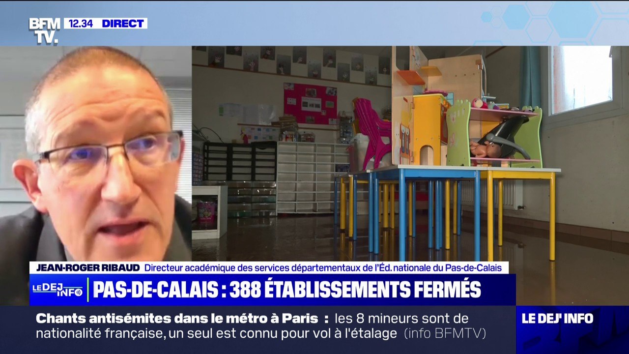 Inondations dans le Pas-de-Calais: "On est sur un objectif de réouverture de la quasi-totalité des écoles jeudi matin", affirme Jean-Roger Ribaud (services départementaux de l'Éducation nationale)