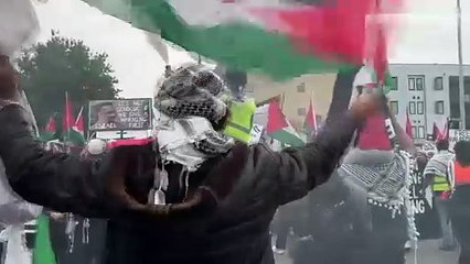 ABD'de 10.000 kişiik Filistin'e destek protestosunda Texaslı kovboylar dikkat çekti