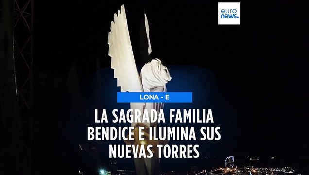 La Sagrada Familia bendice e ilumina sus nuevas torres dedicadas a los cuatro evangelistas