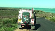 Land Rover Defender in Langebaarn in South Africa near Cape Town