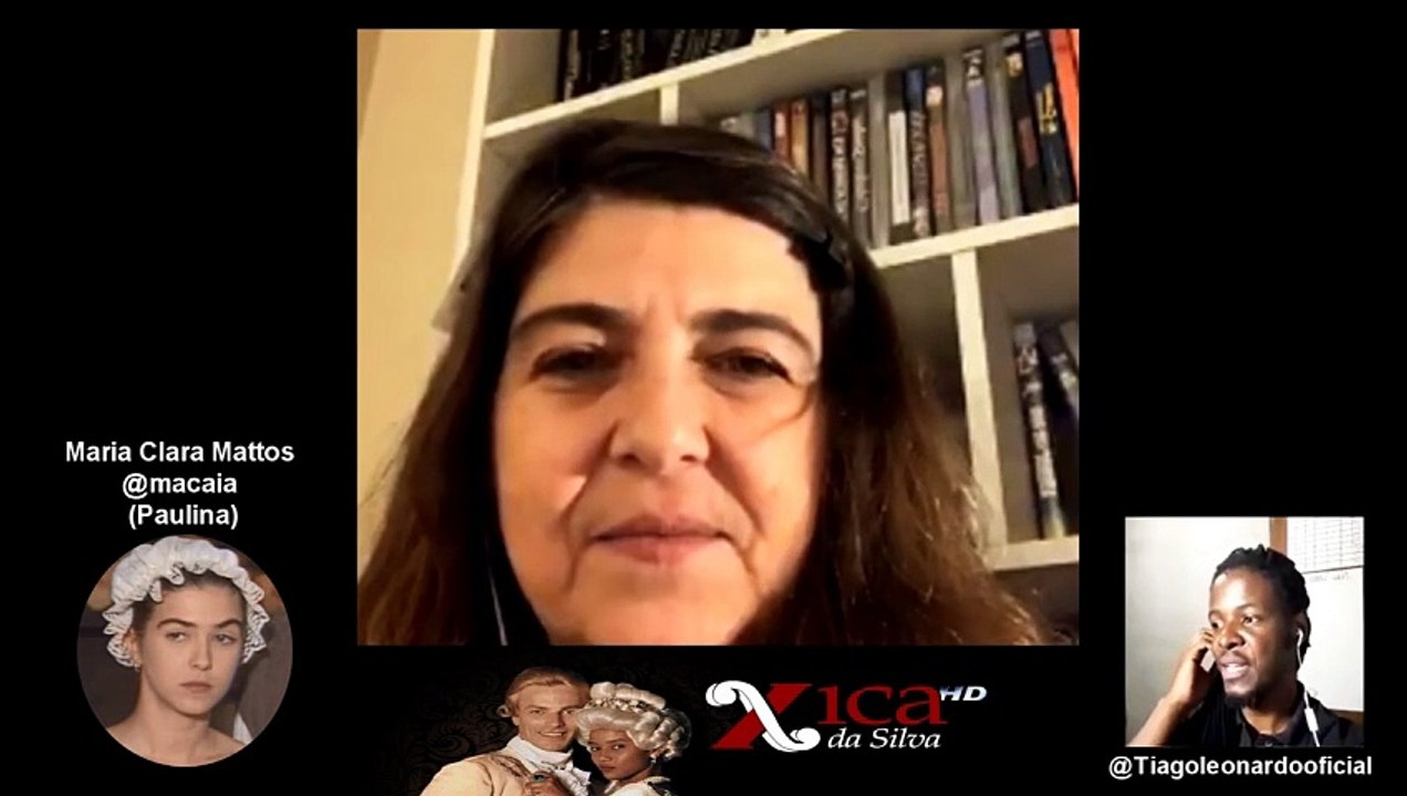 LIVE com Maria Clara Mattos (Paulina) (Live com atores da Novela Xica da Silva) 26-06-2020 18hrs