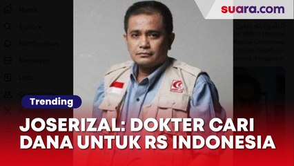 Profil Joserizal Jurnalis, Dokter yang Pontang-Panting Cari Dana Demi Bangun RS Indonesia di Palestina