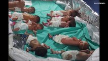 مشاهد صادمة: الأطفال الخدج يموتون ببطء داخل مستشفى الشفاء في غزة