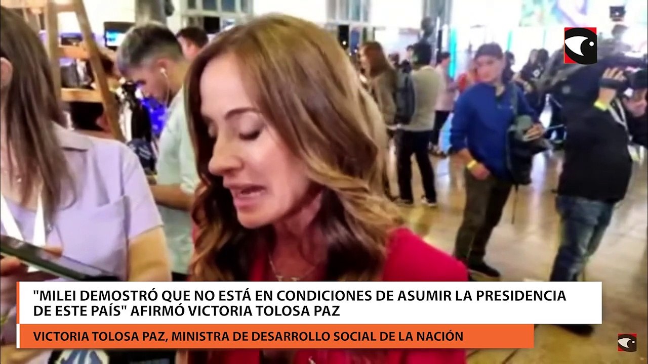 "Milei demostró que no está en condiciones de asumir la presidencia de este país" afirmó Victoria Tolosa Paz