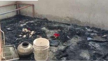 जैसलमेर: पाक विस्थापित के रहवासी झोंपे में लगी आग, लोगों में मचा हड़कंप