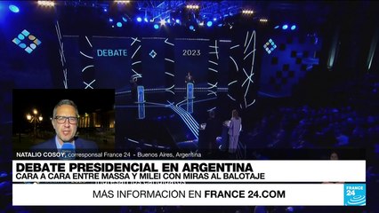 Informe desde Buenos Aires: Massa y Milei se enfrentaron en el último debate previo al balotaje