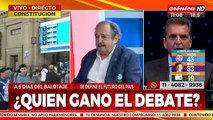 Ricardo Alfonsín, con Chiche Gelblung: 