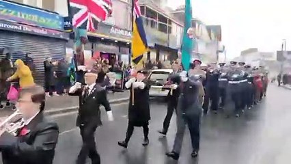 Remembrance Day parade in Newquay 2023