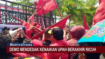 Demo di Kantor Disnaker Indramayu Berlangsung Ricuh, Massa Tuntut Kenaikan Upah Buruh 15 Persen