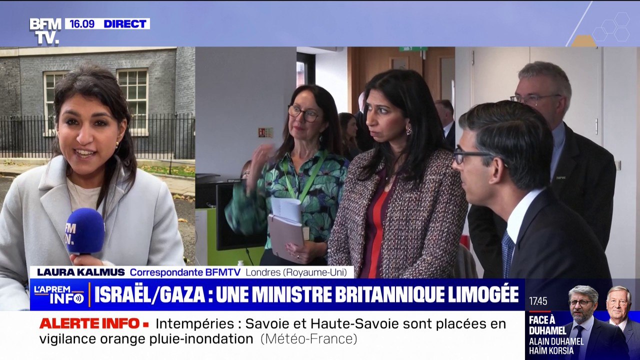 Royaume-Uni: la ministre de l'Intérieur britannique limogée après des propos polémiques sur une manifestation pro-palestinienne