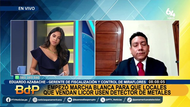 Miraflores: empezó marcha blanca para que locales que vendan licor usen detector de metales