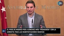 El PSOE de Madrid pide a Sánchez más pedagogía con la amnistía tras las manifestaciones masivas