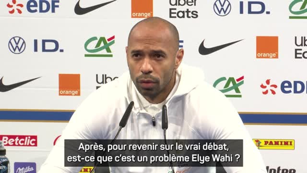 Bleuets - Henry : "J'aurais aimé que Wahi soit un peu moins performant contre Arsenal"