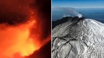 Mount Etna shoots lava into night sky amid eruption after months of calm