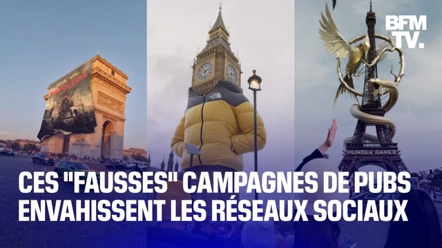 Hunger Games sur la Tour Eiffel ou Napoléon, de fausses campagnes de pubs envahissent les réseaux sociaux en ce moment
