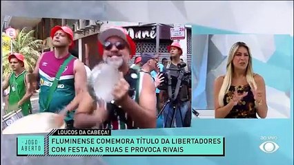 Renata Fan e Denilson falam da festa do Fluminense após conquista da Libertadores