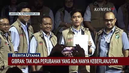 Di Depan Relawan Pengusaha Muda, Gibran: Tak Ada Perubahan, yang Ada Hanya Keberlanjutan!
