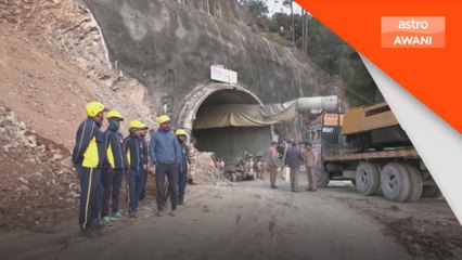 40 pekerja terperangkap dalam terowong di Utara India