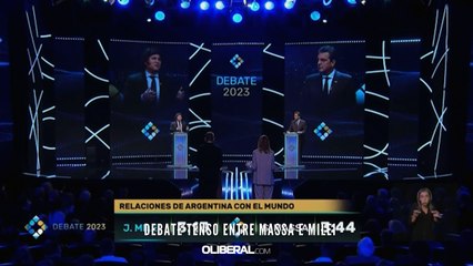 Debate tenso entre Massa e Milei