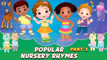Popular Nursery Rhymes - Part 3 | Johny Johny | Humpty Dumpty | 5 Little Monkeys | Baba Black Sheep