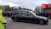 Fans share memories of Sir Bobby Charlton as they gather at Manchester United’s Old Trafford stadium for the funeral procession