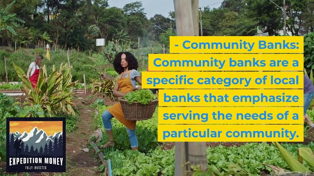 You probably have a local bank and a community... and most people think they're the same... but they're not! #banks #financialindependence #financialfreedom #money #saving