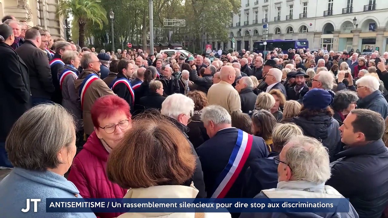 Le Journal - 13/11/2023 - ANTISÉMITISME / Un rassemblement silencieux pour dire stop aux discriminations