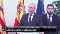 Azcón debatirá con Sanchez en la Conferencia de Presidentes “Sus pactos desguazan el Estado autonómico”