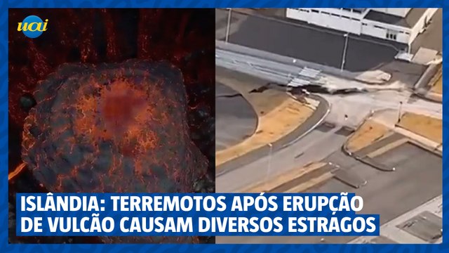 Internacional - Erupção de Vulcão na Islândia gera terremotos e causa prejuízo na Islândia