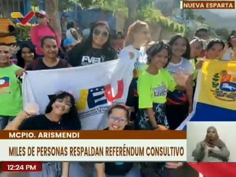 Nva. Esparta | Hab. del mcpio Arismendi se manifestaron en apoyo total al referéndum consultivo