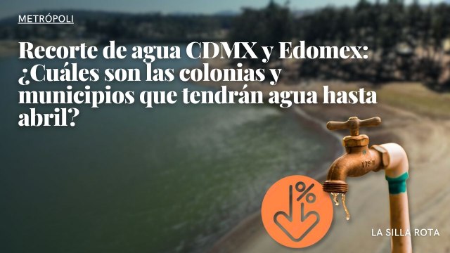 Recorte de agua CDMX y Edomex: ¿Cuáles son las colonias y municipios que tendrán agua hasta abril?