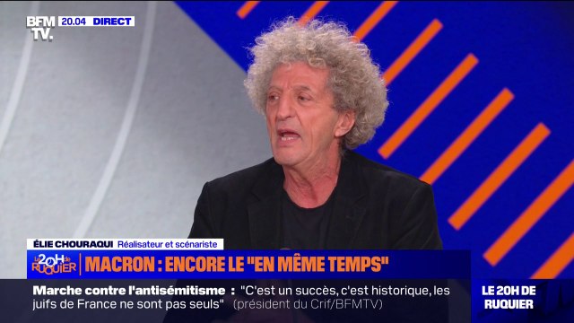 Marche contre l'antisémitisme: le réalisateur et scénariste Élie Chouraqui regrette évidemment l'absence d'Emmanuel Macron à la manifestation