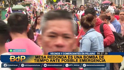 Caos y desorden en Mesa Redonda: piden solución ante aglomeración de informales en las calles