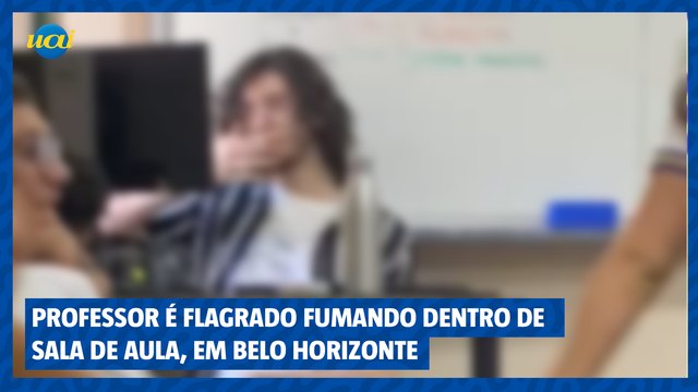 Professor de escola particular de BH é flagrado fumando dentro de sala