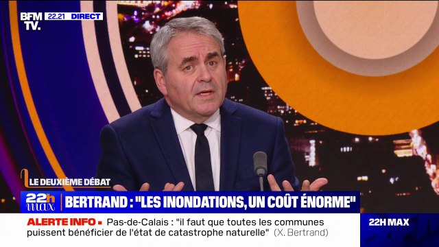 Crues dans le Pas-de-Calais: Xavier Bertrand estime les dommages à certainement plusieurs milliards