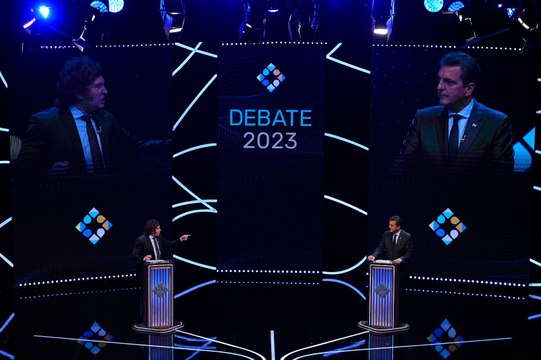 Último cara a cara entre Sergio Massa y Javier Milei por la Presidencia de Argentina