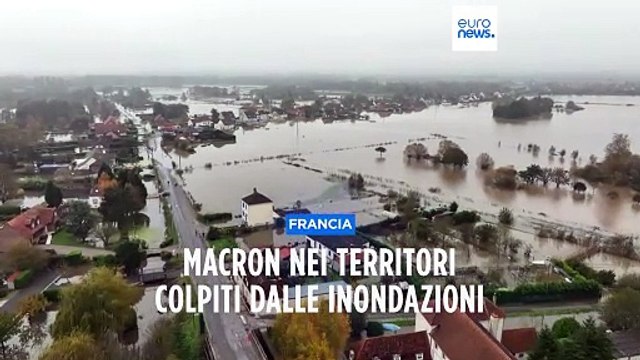 Il maltempo nel Nord della Francia non dà tregua. Macron sul posto