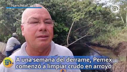A una semana del derrame, Pemex comenzó a limpiar crudo en arroyo de Ixhuatlán ¿cuánto tiempo demorarán?