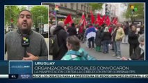 Uruguay: Movimientos sociales diversos se concentran en defensa de la democracia