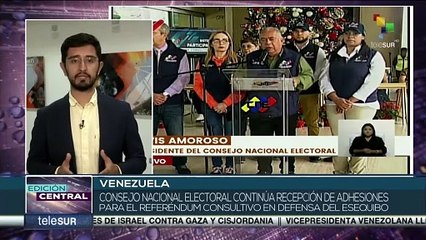 Venezuela: CNE prosigue proceso de recepción de adhesiones al referendo consultivo sobre el Esequibo